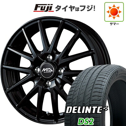 【新品 軽自動車】エブリイワゴン 夏タイヤ ホイール4本セット 165/60R14 デリンテ DS2(限定) MID WHEELS SQ27 4.5J 14インチ(送料無料)