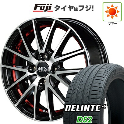 【新品 軽自動車】N-BOX タント スペーシア 夏タイヤ ホイール4本セット 155/65R14 デリンテ DS2(限定) MID WHEELS RX27 4.5J 14インチ(送料無料)