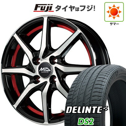 【新品 軽自動車】N-BOX タント スペーシア 夏タイヤ ホイール4本セット 155/65R14 デリンテ DS2(限定) MID WHEELS RX810 4.5J 14インチ(送料無料)