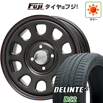 【新品 軽自動車】エブリイワゴン 夏タイヤ ホイール4本セット 165/60R14 デリンテ DS2(限定) MLJ デイトナSS 5J 14インチ(送料無料)｜フジコーポレーション