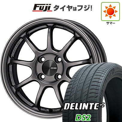 【新品国産車用4穴100】 夏タイヤ ホイール4本セット 185/60R15 デリンテ DS2(限定) ENKEI エンケイ PerformanceLine PF09 6J 15インチ(送料無料)｜フジコーポレーション