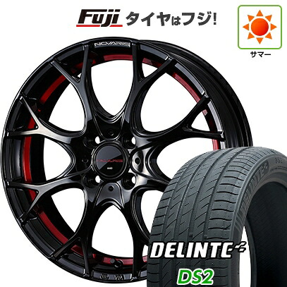 【新品国産車用4穴100】 夏タイヤ ホイール4本セット 185/65R15 デリンテ DS2(限定) WEDS ウェッズ ノヴァリス ローグ UY 5.5J 15インチ(送料無料)|フジコーポレーション