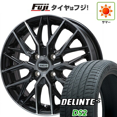 【新品 軽自動車】エブリイワゴン 夏タイヤ ホイール4本セット 165/60R14 デリンテ DS2(限定) プレミックス MER XMESH ブラッククリア 4.5J 14インチ(送料無料)｜フジコーポレーション
