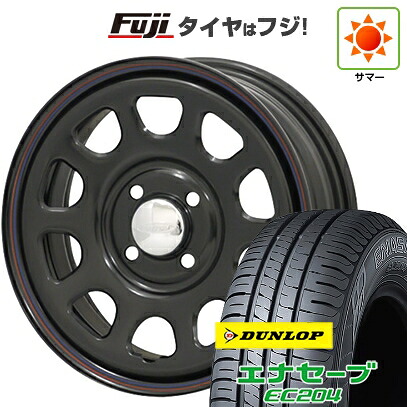 【新品国産車用4穴100】 夏タイヤ ホイール4本セット 175/65R14 ダンロップ エナセーブ EC204 モリタ デイトナズ 6J 14インチ(送料無料)