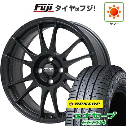 【新品国産車用4穴100】 夏タイヤ ホイール4本セット 195/50R16 ダンロップ エナセーブ EC204 OZ ウルトラレッジェーラ 7J 16インチ(送料無料)|フジコーポレーション