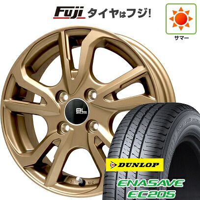 【新品】クロスビー/イグニス 夏タイヤ ホイール4本セット 175/60R16 ダンロップ エナセーブ EC205 ブランドルライン レツィオ ブロンズ 5J 16インチ(送料無料)