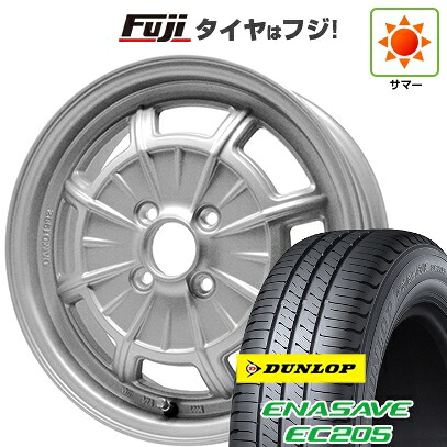 【新品 軽自動車】エブリイワゴン 夏タイヤ ホイール4本セット 165/50R15 ダンロップ エナセーブ EC205 ダムド カンタービレ 5J 15インチ(送料無料)