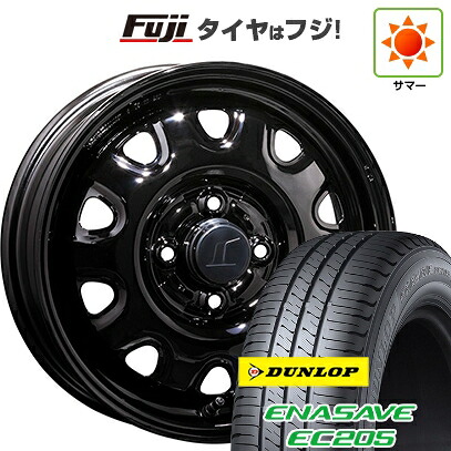 【新品 軽自動車】エブリイワゴン 夏タイヤ ホイール4本セット 165/60R14 ダンロップ エナセーブ EC205 トピー スチールホイル M73 4.5J 14インチ(送料無料)｜フジコーポレーション