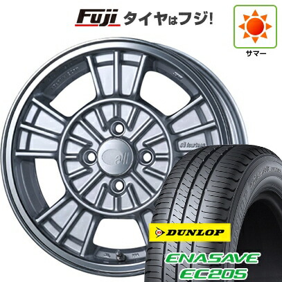 【新品国産車用4穴100】 夏タイヤ ホイール4本セット 185/55R16 ダンロップ エナセーブ EC205 ENKEI エンケイ all オールフォーティーン【限定】 6.5J 16インチ(送料無料)