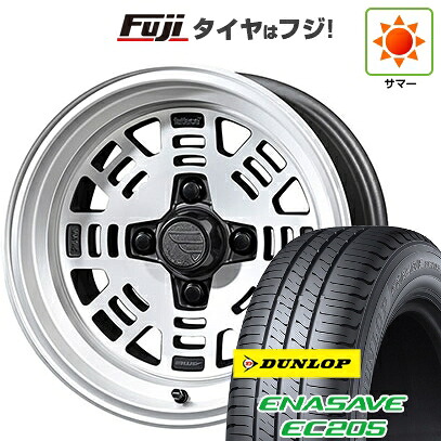 【新品】ルーミー・パッソ・ジャスティ・トール 夏タイヤ ホイール4本セット 165/65R14 ダンロップ エナセーブ EC205 共豊 ファットレース FZ01 6J 14インチ(送料無料)