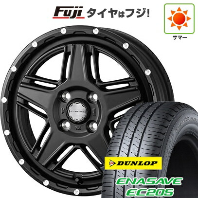【新品 軽自動車】ソリオ ハスラー 夏タイヤ ホイール4本セット 165/70R14 ダンロップ エナセーブ EC205 WEDS ウェッズアドベンチャー マッドヴァンス 07 4.5J 14インチ(送料無料)|フジコーポレーション