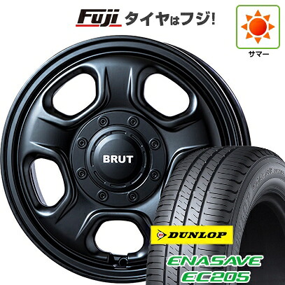【新品 軽自動車】ソリオ ハスラー 夏タイヤ ホイール4本セット 165/70R14 ダンロップ エナセーブ EC205 トライスター BRUT BR-33 4.5J 14インチ(送料無料)