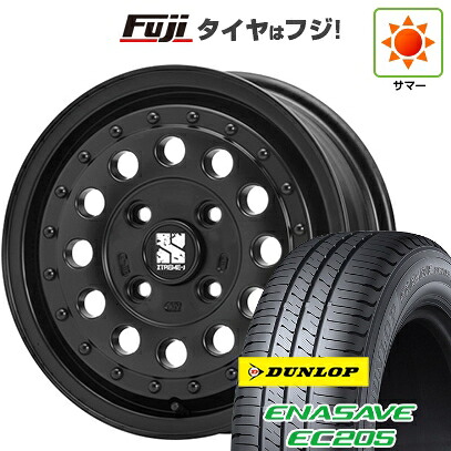 【新品国産車用4穴100】 夏タイヤ ホイール4本セット 175/65R14 ダンロップ エナセーブ EC205 MLJ エクストリームJ ラギッド 5J 14インチ(送料無料)｜フジコーポレーション