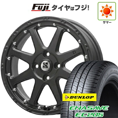 【新品 軽自動車】 夏タイヤ ホイール4本セット 165/55R14 ダンロップ エナセーブ EC205 MLJ エクストリームJ 4.5J 14インチ(送料無料)|フジコーポレーション