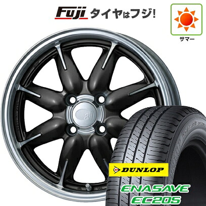 【新品 軽自動車】エブリイワゴン 夏タイヤ ホイール4本セット 165/60R14 ダンロップ エナセーブ EC205 ENKEI エンケイ all オールワン 5J 14インチ(送料無料)