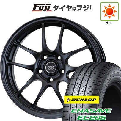 【新品国産車用4穴100】 夏タイヤ ホイール4本セット 185/60R15 ダンロップ エナセーブ EC205 ENKEI エンケイ PerformanceLine PF01 6.5J 15インチ(送料無料)|フジコーポレーション