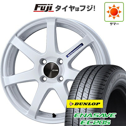 【新品 軽自動車】エブリイワゴン 夏タイヤ ホイール4本セット 165/50R15 ダンロップ エナセーブ EC205 ENKEI エンケイ PerformanceLine PF07 COLORS 5J 15インチ(送料無料)