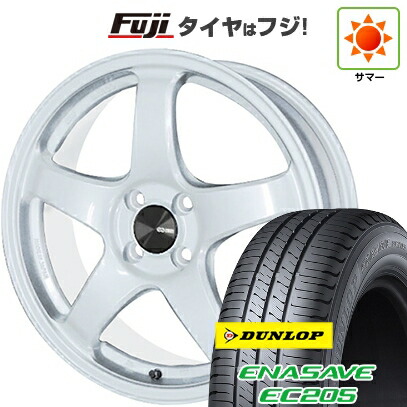 【新品国産車用4穴100】 夏タイヤ ホイール4本セット 185/60R16 ダンロップ エナセーブ EC205 ENKEI エンケイ PerformanceLine PF05 6.5J 16インチ(送料無料)|フジコーポレーション