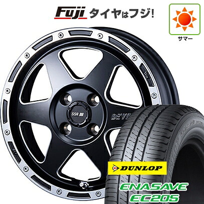 【新品国産車用4穴100】 夏タイヤ ホイール4本セット 185/60R16 ダンロップ エナセーブ EC205 SSR ディバイド TR-6 6.5J 16インチ(送料無料)
