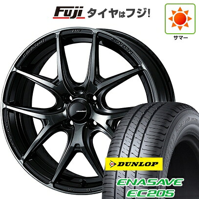 【新品 軽自動車】 夏タイヤ ホイール4本セット 165/50R16 ダンロップ エナセーブ EC205 WEDS ウェッズスポーツ SA-01R 5J 16インチ(送料無料)|フジコーポレーション