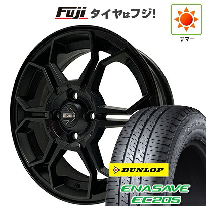 【新品 軽自動車】エブリイワゴン 夏タイヤ ホイール4本セット 165/50R15 ダンロップ エナセーブ EC205 モモ ベガK 5J 15インチ(送料無料)｜フジコーポレーション