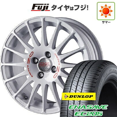 【新品国産車用4穴100】 夏タイヤ ホイール4本セット 185/60R15 ダンロップ エナセーブ EC205 OZ スーパーツーリズモ WRC 6.5J 15インチ(送料無料)