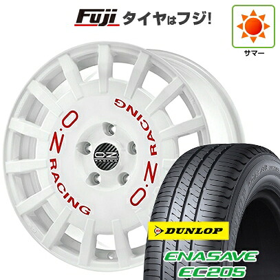 【新品国産車用4穴100】 夏タイヤ ホイール4本セット 185/60R16 ダンロップ エナセーブ EC205 OZ ラリーレーシング 6.5J 16インチ(送料無料)|フジコーポレーション
