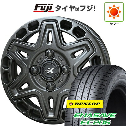 【新品 軽自動車】ソリオ ハスラー 夏タイヤ ホイール4本セット 165/70R14 ダンロップ エナセーブ EC205 共豊 PPX MK6 4.5J 14インチ(送料無料)
