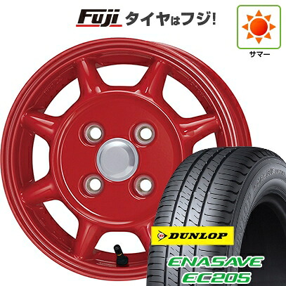 【新品 軽自動車】エブリイワゴン 夏タイヤ ホイール4本セット 165/60R14 ダンロップ エナセーブ EC205 ENKEI エンケイ SAM タフ【限定】 5J 14インチ(送料無料)