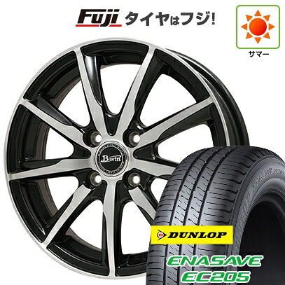 【新品 軽自動車】 夏タイヤ ホイール4本セット 155/65R13 ダンロップ エナセーブ EC205 ビッグウエイ B-WIN ヴェノーザ 9 4J 13インチ(送料無料)