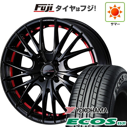 【新品 軽自動車】N-BOX タント スペーシア 夏タイヤ ホイール4本セット 165/55R15 ヨコハマ エコス ES31 WEDS ウェッズ ノヴァリス ローグ QR 4.5J 15インチ(送料無料)