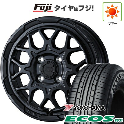 日本製【新品 軽自動車】 夏タイヤ ホイール4本セット 165/55R14 ヨコハマ エコス ES31 WEDS ウェッズアドベンチャー スタットベルク2 4.5J 14インチ(送料無料)