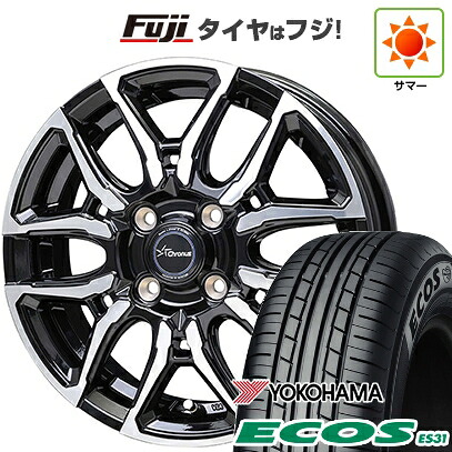 【新品 軽自動車】N-BOX タント スペーシア 夏タイヤ ホイール4本セット 165/55R15 ヨコハマ エコス ES31 ホットスタッフ クロノス CH-114 4.5J 15インチ(送料無料)|フジコーポレーション
