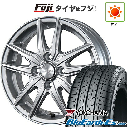 【新品国産車用4穴100】 夏タイヤ ホイール4本セット 185/65R14 86 H ヨコハマ ブルーアース ES32 ブリヂストン エコフォルム SE-20 5.5J 14インチ(送料無料)|フジコーポレーション