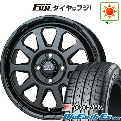 【新品国産車用4穴100】 夏タイヤ ホイール4本セット 185/65R14 86 H ヨコハマ ブルーアース ES32 ホットスタッフ マッドクロス レンジャー 5J 14インチ(送料無料)