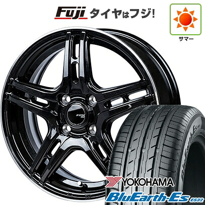 【新品国産車用4穴100】 夏タイヤ ホイール4本セット 185/65R14 86 H ヨコハマ ブルーアース ES32 モンツァ JPスタイル R52 5J 14インチ(送料無料)