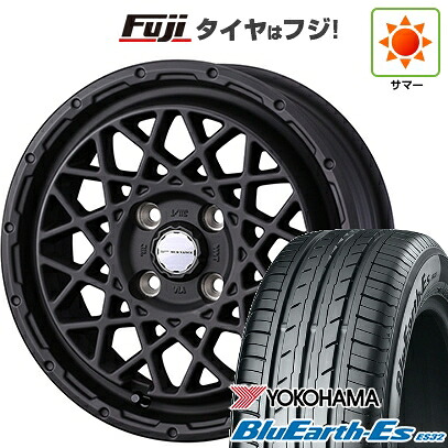 【新品国産車用4穴100】 夏タイヤ ホイール4本セット 185/65R14 86 H ヨコハマ ブルーアース ES32 WEDS ウェッズアドベンチャー マッドヴァンス 09 5J 14インチ(送料無料)