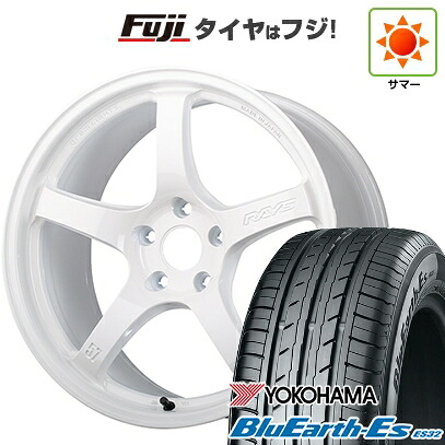 【新品】ライズ/ロッキー（ガソリン） 夏タイヤ ホイール4本セット 195/60R17 ヨコハマ ブルーアース ES32 RAYS レイズ グラムライツ 57CR LIMITED (OXZ) 7J 17インチ(送料無料)