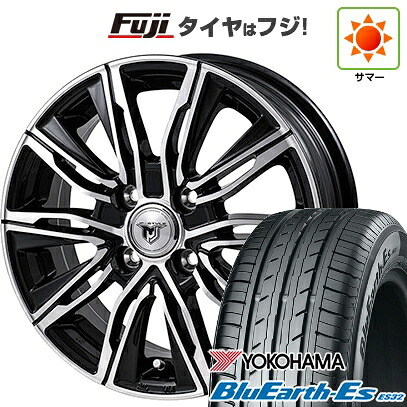 【新品国産車用4穴100】 夏タイヤ ホイール4本セット 165/70R14 ヨコハマ ブルーアース ES32 モンツァ JPスタイル MJ-X 5J 14インチ(送料無料)