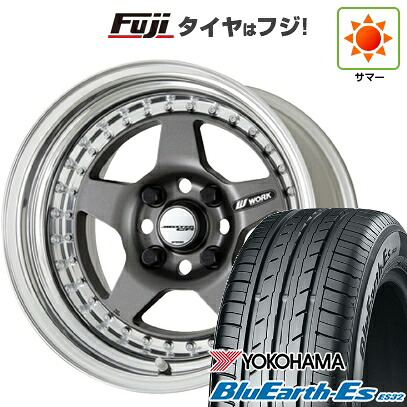 【新品国産車用4穴100】 夏タイヤ ホイール4本セット 185/65R14 86 H ヨコハマ ブルーアース ES32 WORK ワーク マイスター CR01 6J 14インチ(送料無料)