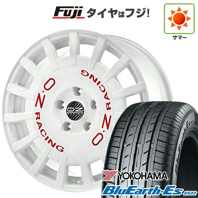 【新品国産車用4穴100】 夏タイヤ ホイール4本セット 195/50R16 ヨコハマ ブルーアース ES32 OZ ラリーレーシング 6.5J 16インチ(送料無料)