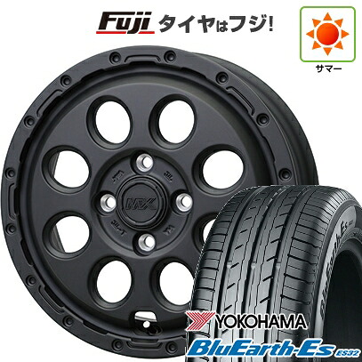 【新品】ルーミー・パッソ・ジャスティ・トール 夏タイヤ ホイール4本セット 165/65R14 ヨコハマ ブルーアース ES32 ホットスタッフ マッドクロス リーコン 5J 14インチ(送料無料)