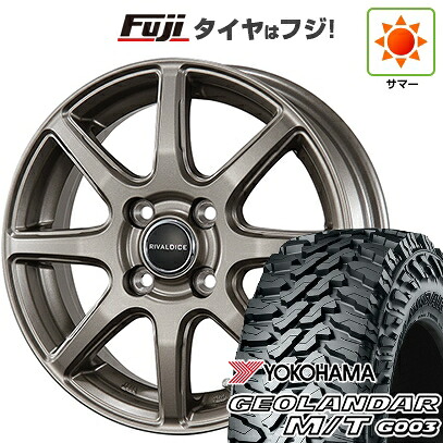 【新品 軽自動車】ハスラー 夏タイヤ ホイール4本セット 165/65R14 ヨコハマ ジオランダー M/T G003 トピー リヴァルダイス 01【限定】 4.5J 14インチ(送料無料)