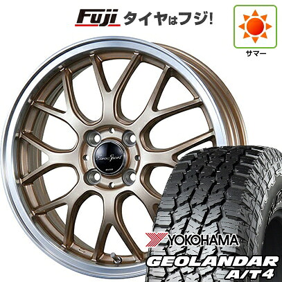 【新品 軽自動車】タフト ソリオ 夏タイヤ ホイール4本セット 165/65R15 ヨコハマ ジオランダー A/T4 G018 RBL ブレスト ユーロスポーツ タイプ805 アンティークブロンズ 5J 15インチ(送料無料)