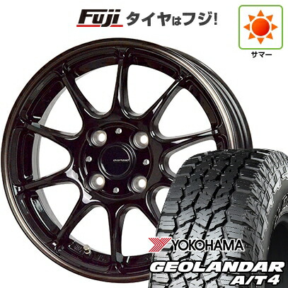 【新品 軽自動車】タフト ソリオ 夏タイヤ ホイール4本セット 165/65R15 ヨコハマ ジオランダー A/T4 G018 RBL ホットスタッフ ジースピード P-07 4.5J 15インチ(送料無料)