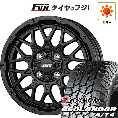 【新品 軽自動車】ハスラー デリカミニ(4WD) 夏タイヤ ホイール4本セット 165/60R15 ヨコハマ ジオランダー A/T4 G018 RBL コーセイ ボトムガルシア シャドウバーツ 4.5J 15インチ(送料無料)