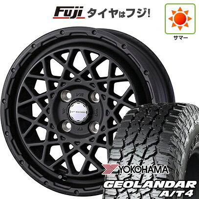 【新品 軽自動車】ハスラー デリカミニ(4WD) 夏タイヤ ホイール4本セット 165/60R15 ヨコハマ ジオランダー A/T4 G018 RBL WEDS ウェッズアドベンチャー マッドヴァンス 09 4.5J 15インチ(送料無料)