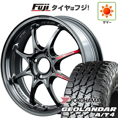 【新品 軽自動車】タフト ソリオ 夏タイヤ ホイール4本セット 165/65R15 ヨコハマ ジオランダー A/T4 G018 RBL RAYS レイズ ボルクレーシング CE28 クラブレーサー2 5J 15インチ(送料無料)