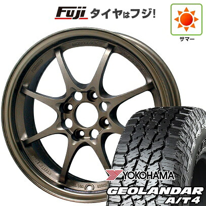 【新品 軽自動車】タフト ソリオ 夏タイヤ ホイール4本セット 165/65R15 ヨコハマ ジオランダー A/T4 G018 RBL RAYS レイズ ボルクレーシング CE28N 5.5J 15インチ(送料無料)|フジコーポレーション