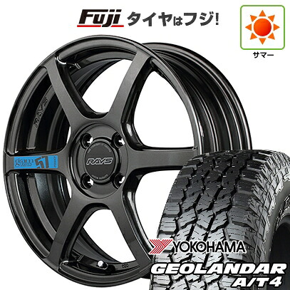 【新品 軽自動車】タフト ソリオ 夏タイヤ ホイール4本セット 165/65R15 ヨコハマ ジオランダー A/T4 G018 RBL RAYS レイズ グラムライツ 57C6 SPEC-M 5J 15インチ(送料無料)